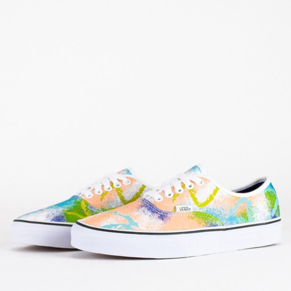 Vans Women's 9.5 Men's 8 Retro Mart Paint Splatter Tie Dye Colorful Low Sneakers